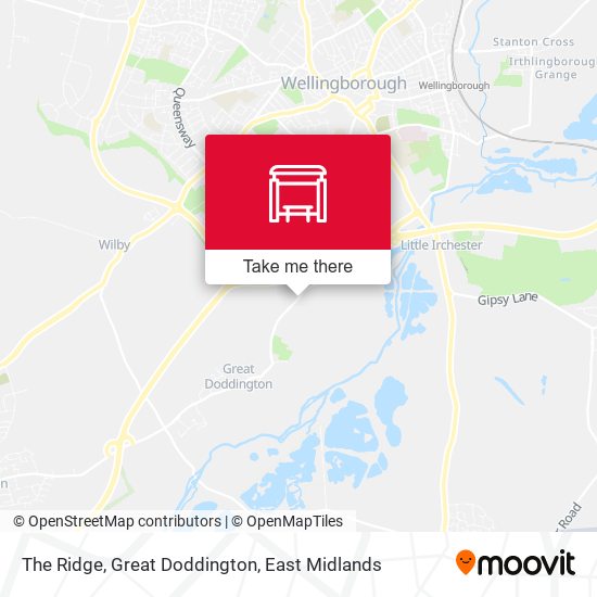 The Ridge, Great Doddington map