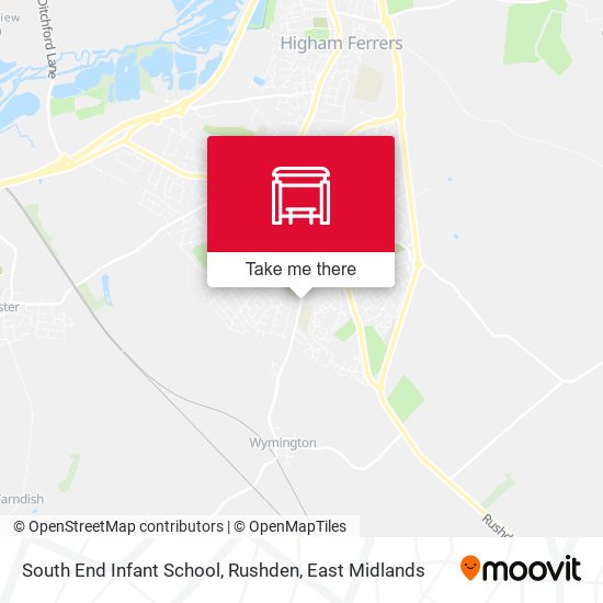 South End Infant School, Rushden map