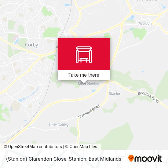 (Stanion) Clarendon Close, Stanion map