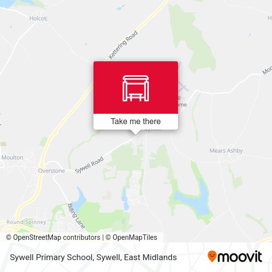 Sywell Primary School, Sywell map