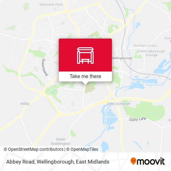 Abbey Road, Wellingborough map