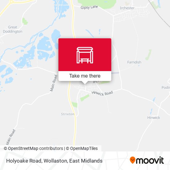 Holyoake Road, Wollaston map