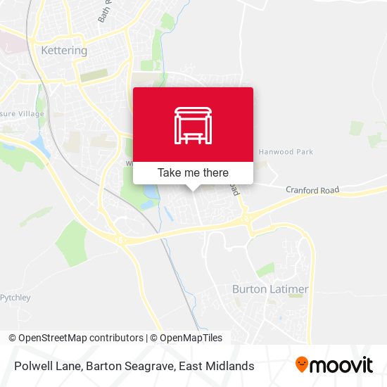 Polwell Lane, Barton Seagrave map