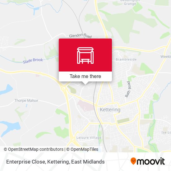 Enterprise Close, Kettering map