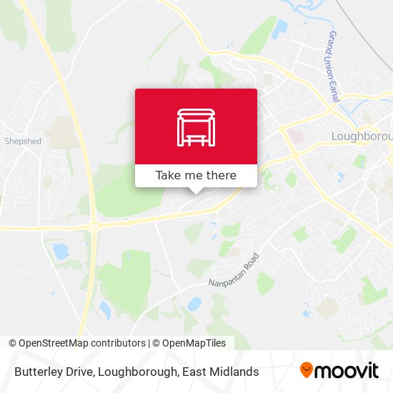 Butterley Drive, Loughborough map