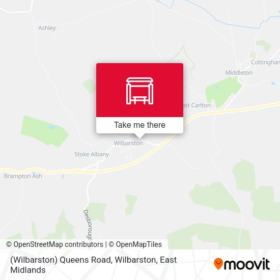 (Wilbarston) Queens Road, Wilbarston map