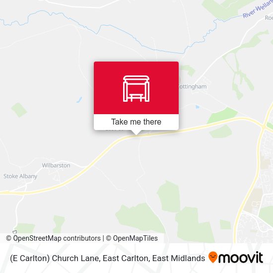(E Carlton) Church Lane, East Carlton map