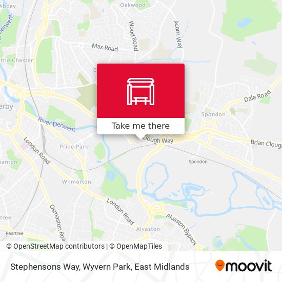 Stephensons Way, Wyvern Park map