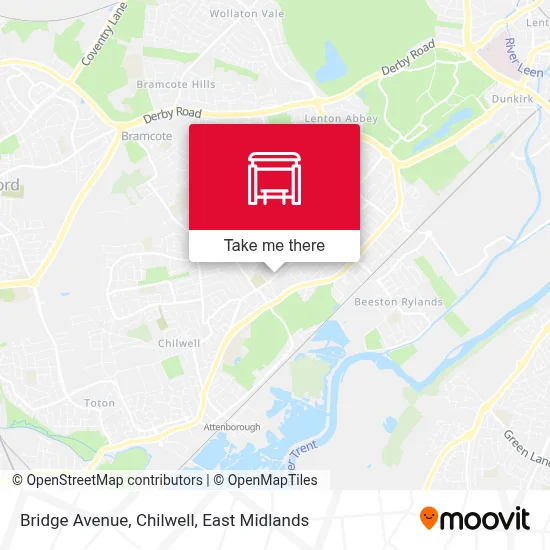 Bridge Avenue, Chilwell map