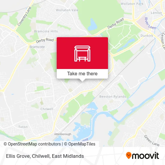 Ellis Grove, Chilwell map