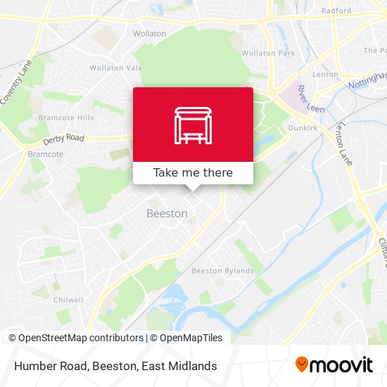 Humber Road, Beeston map