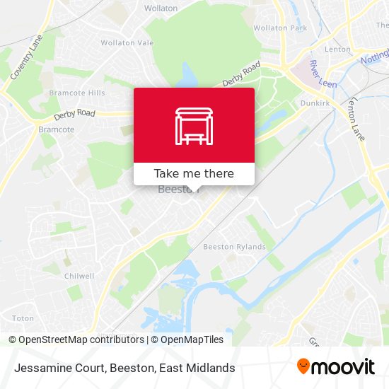 Jessamine Court, Beeston map