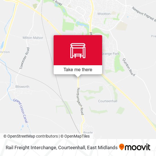 Rail Freight Interchange, Courteenhall map