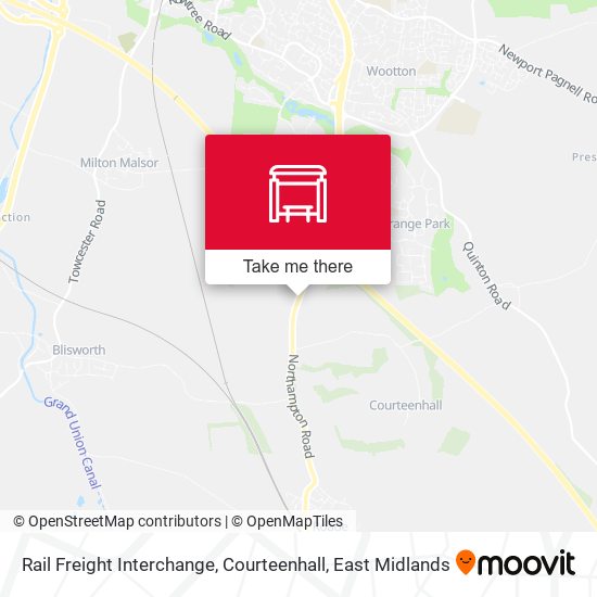 Rail Freight Interchange, Courteenhall map