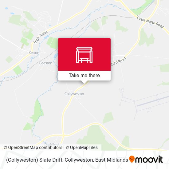 (Collyweston) Slate Drift, Collyweston map