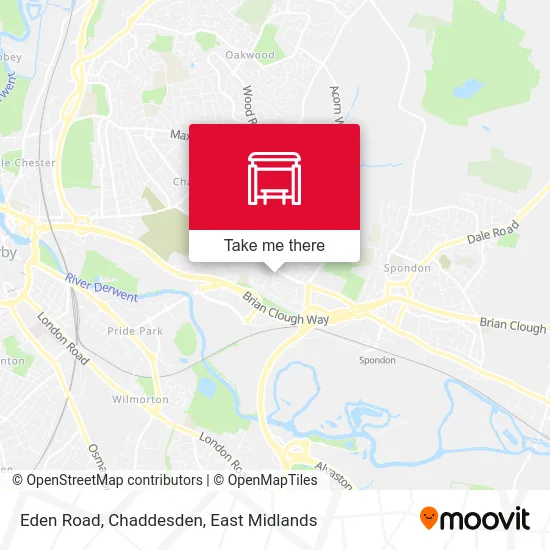 Eden Road, Chaddesden map