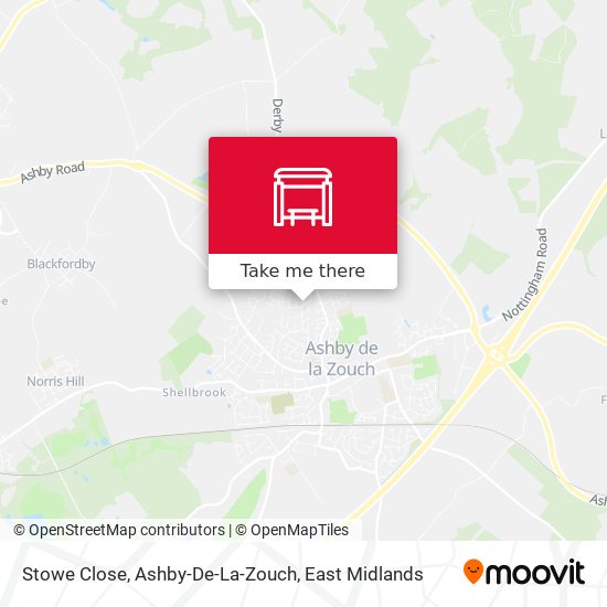 Stowe Close, Ashby-De-La-Zouch map