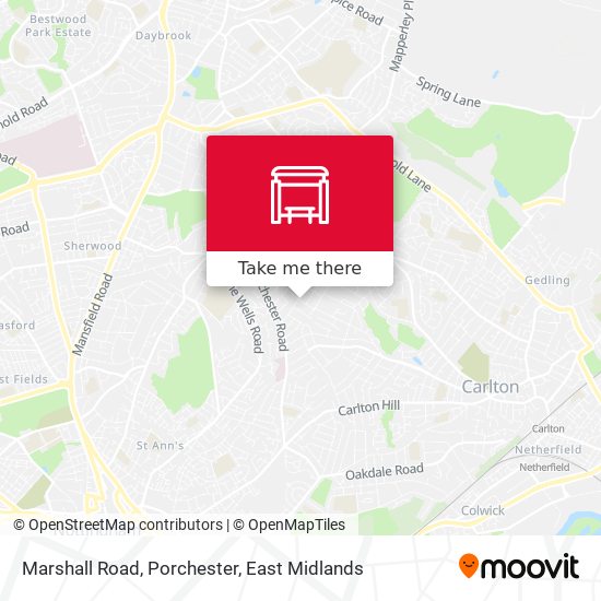 Marshall Road, Porchester map