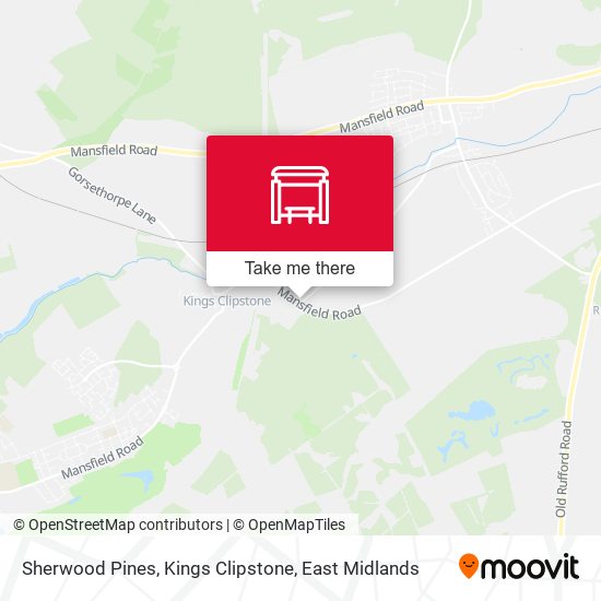 Sherwood Pines, Kings Clipstone map