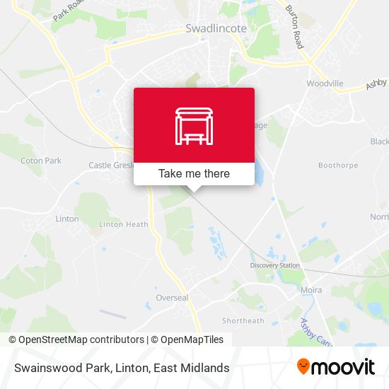 Swainswood Park, Linton map
