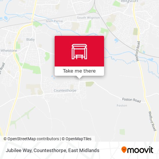 Jubilee Way, Countesthorpe map