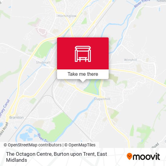 The Octagon Centre, Burton upon Trent map