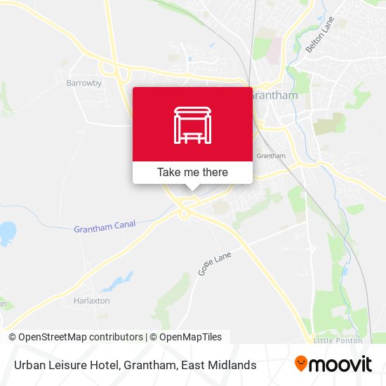 Urban Leisure Hotel, Grantham map