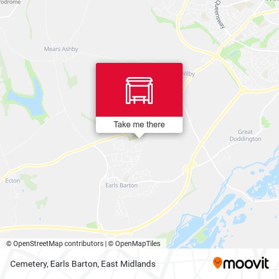 Cemetery, Earls Barton map