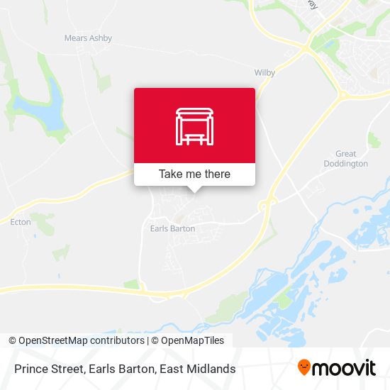 Prince Street, Earls Barton map