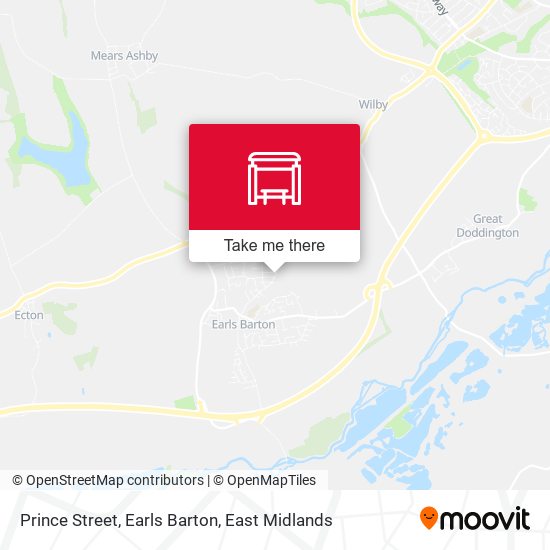 Prince Street, Earls Barton map