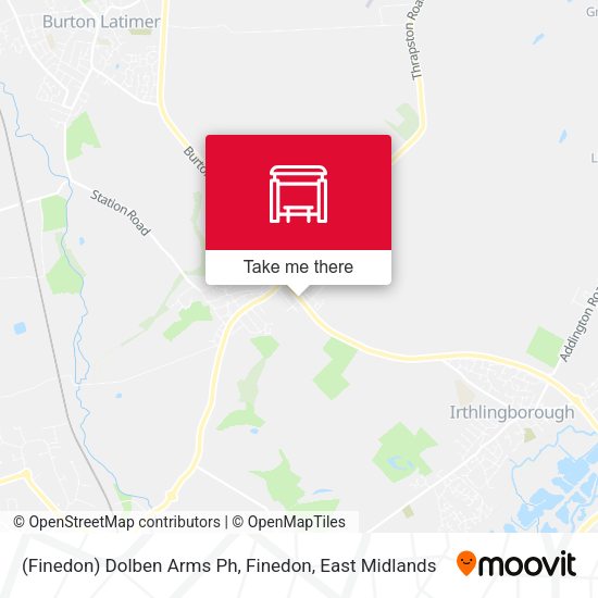 (Finedon) Dolben Arms Ph, Finedon map