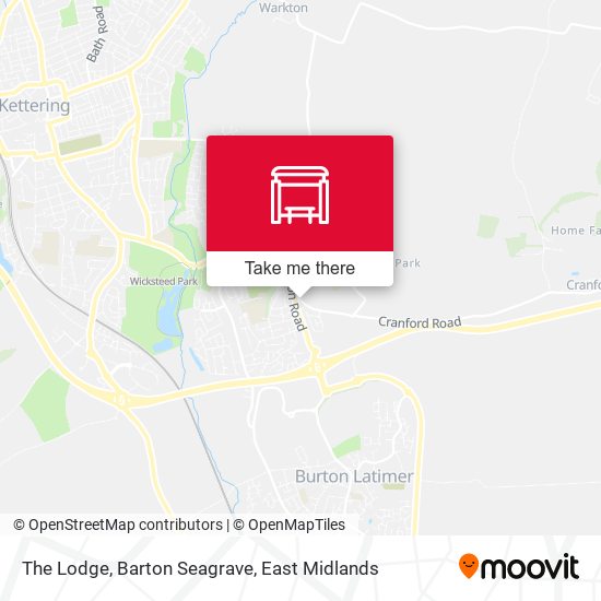 The Lodge, Barton Seagrave map