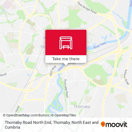 Thornaby Road North End, Thornaby map