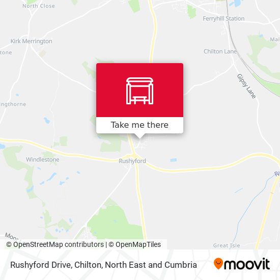 Rushyford Drive, Chilton map