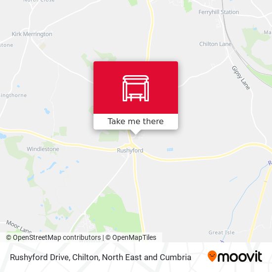 Rushyford Drive, Chilton map