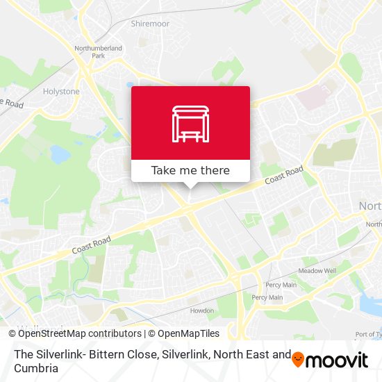 The Silverlink- Bittern Close, Silverlink map