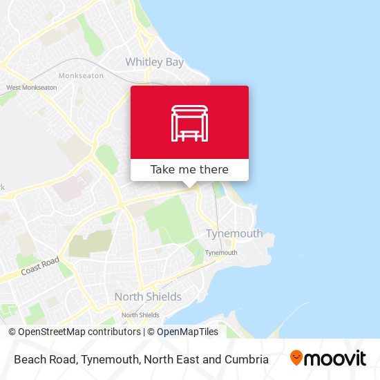 Beach Road, Tynemouth map