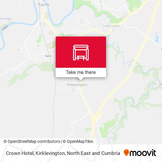 Crown Hotel, Kirklevington map