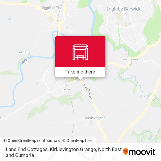 Lane End Cottages, Kirklevington Grange map