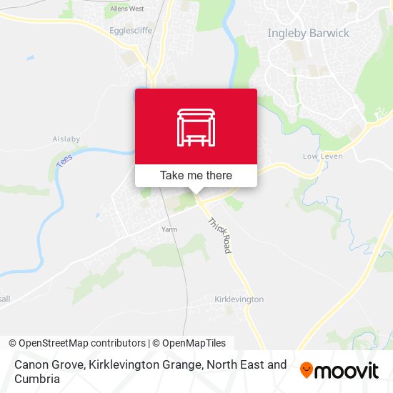 Canon Grove, Kirklevington Grange map
