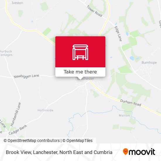 Brook View, Lanchester map