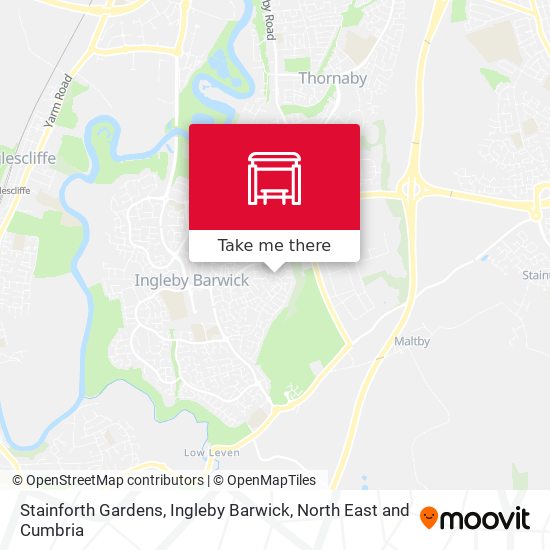 Stainforth Gardens, Ingleby Barwick map