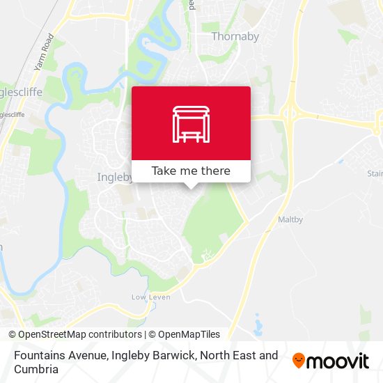Fountains Avenue, Ingleby Barwick map