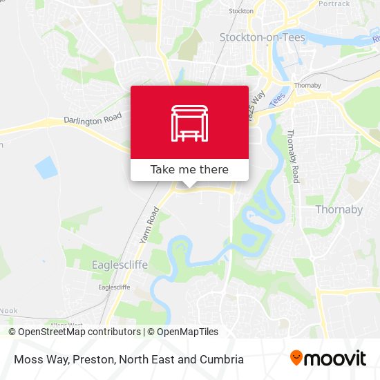 Moss Way, Preston map