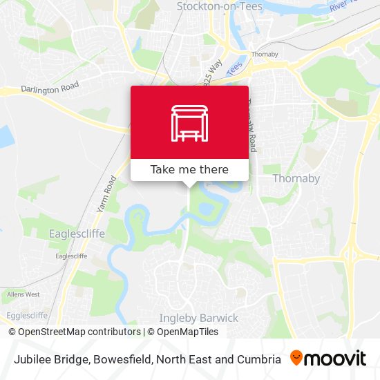 Jubilee Bridge, Bowesfield map