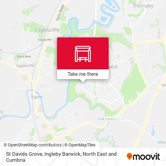 St Davids Grove, Ingleby Barwick map