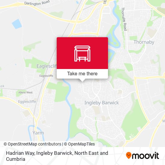 Hadrian Way, Ingleby Barwick map