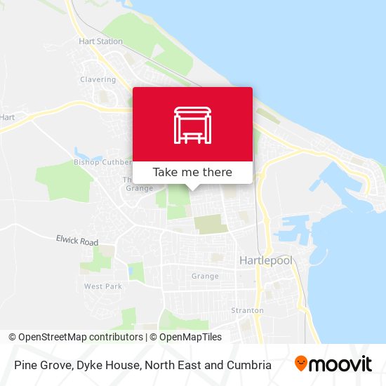 Pine Grove, Dyke House map