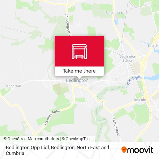 Bedlington Opp Lidl, Bedlington map