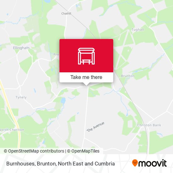 Burnhouses, Brunton map